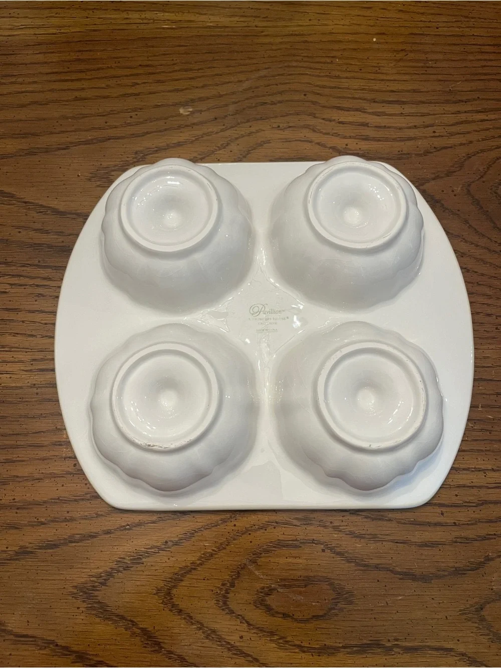 Princess House Pavilion White Mini Fluted Cake Pan